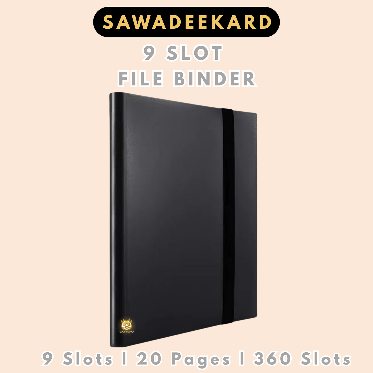 File Binder with Elastic Band - 360 slots