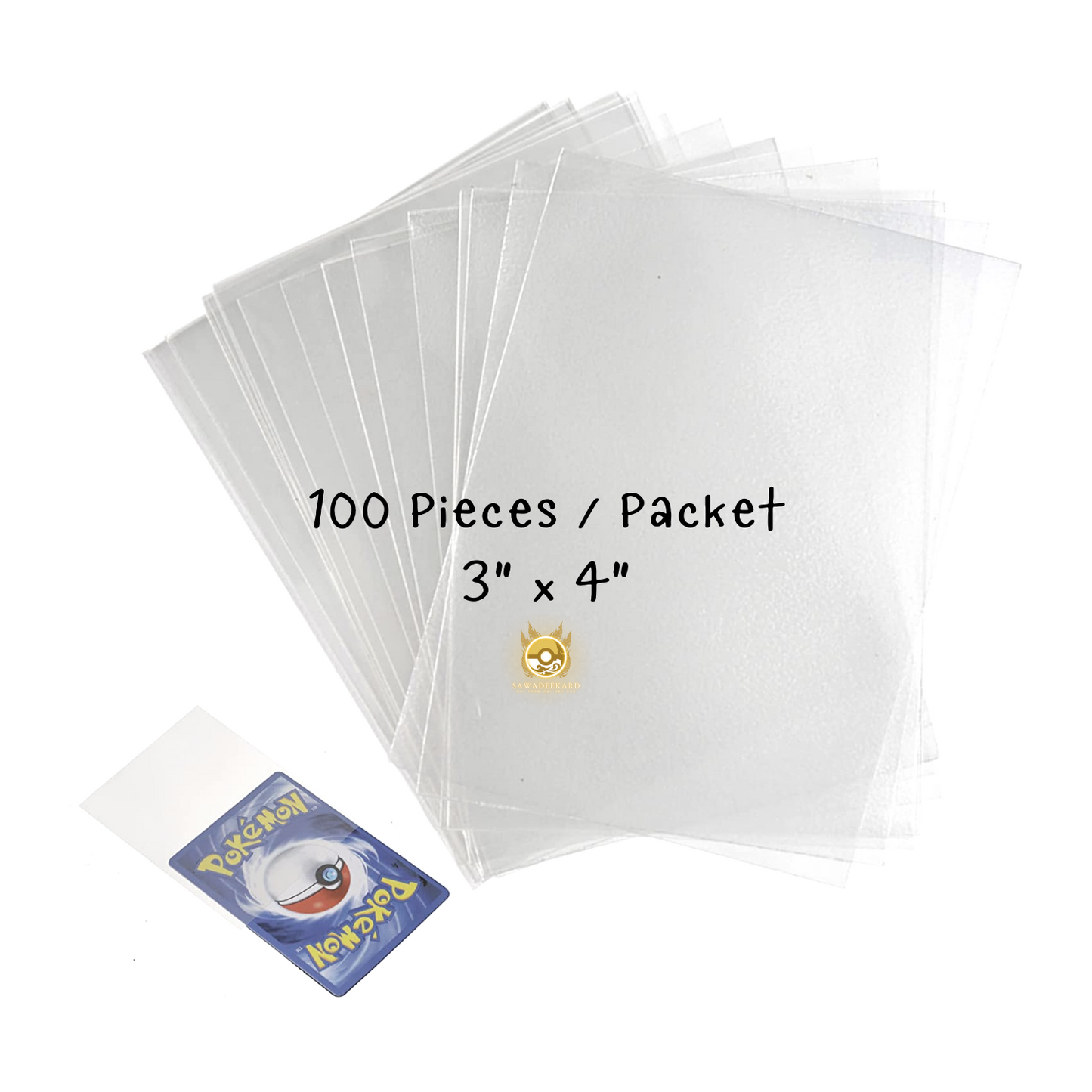 Basic Premium Penny Sleeves for Trading Card Game - 100 Pieces