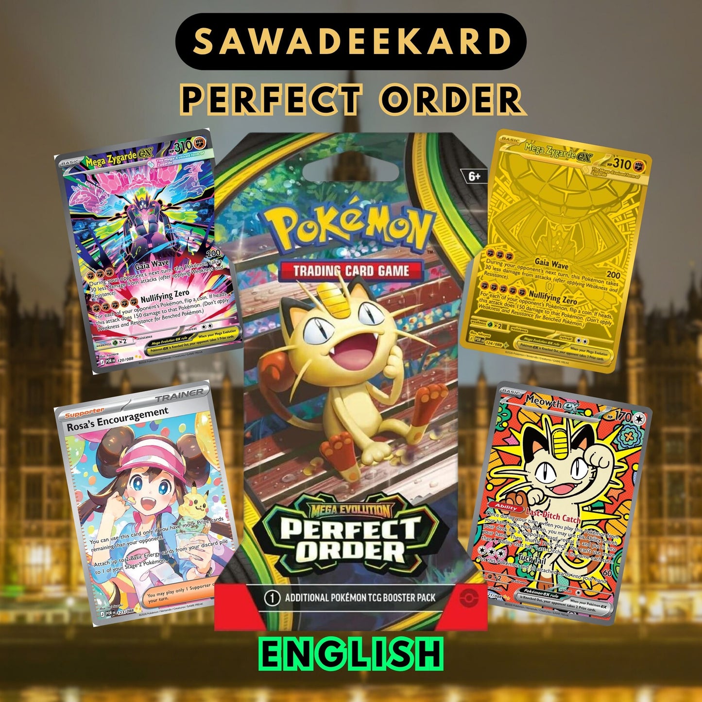 Perfect Order Sleeved Booster Pack English Pokémon TCG