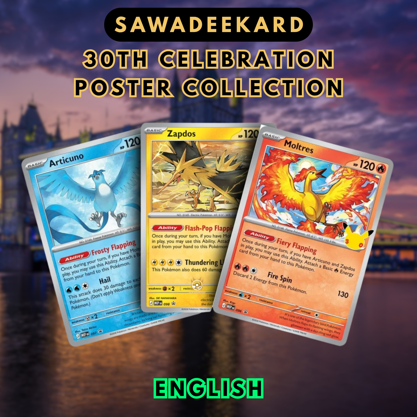 30th Celebration Legendary Birds Promo Cards