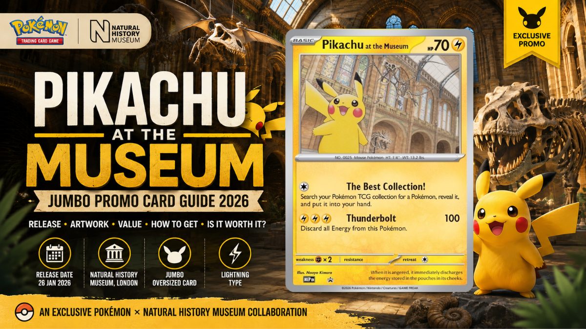 Pikachu at the Museum Jumbo Promo: Release, Value & Guide – Sawadeekard