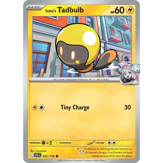 [ENG] Pokemon SV09 Journey Together: 052/159 Iono's Tadbulb [Lightning] [C - Common] (Non-foil)