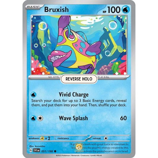 [ENG] SV01 Scarlet Violet Base Set: 051/198 Bruxish C (Reverse Holo)