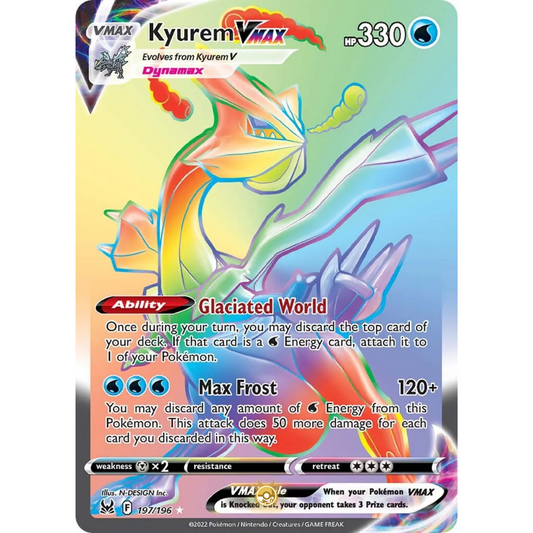 [ENG] SWSH 11 Lost Origin: 197/196 Kyurem VMAX R (Foil)