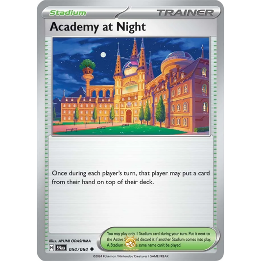 [ENG] Pokemon SV6.5 Shrouded Fable: 054/064 Academy at Night [Stadium] [U - Uncommon] (Non-foil)