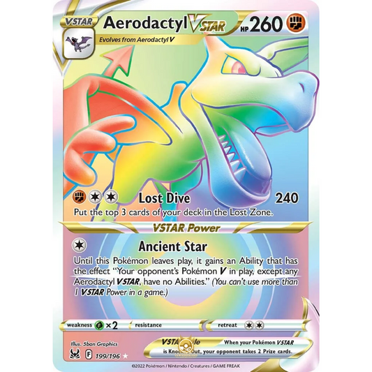 [ENG] SWSH 11 Lost Origin: 199/196 Aerodactyl VSTAR R (Foil)