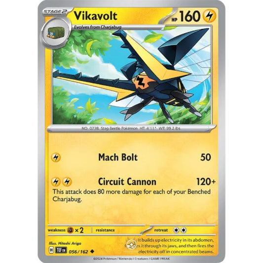 [ENG]	SV05	Temporal Forces:	056/162	Vikavolt	[Lightning]	[U - Uncommon]	(Non-Foil)