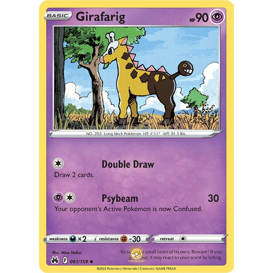 [ENG] SWSH 12.5 Crown Zenith: 061/159 Girafarig U (Non-Foil)