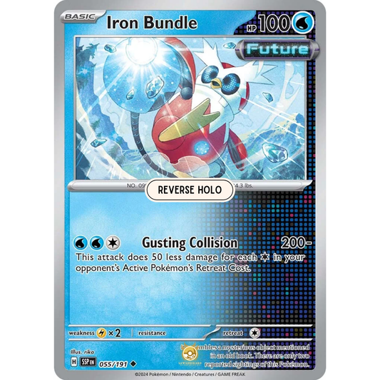 [ENG] Pokemon SV08 Surging Sparks: 055/191 Iron Bundle [Water] [U - Uncommon] (Reverse Holo)