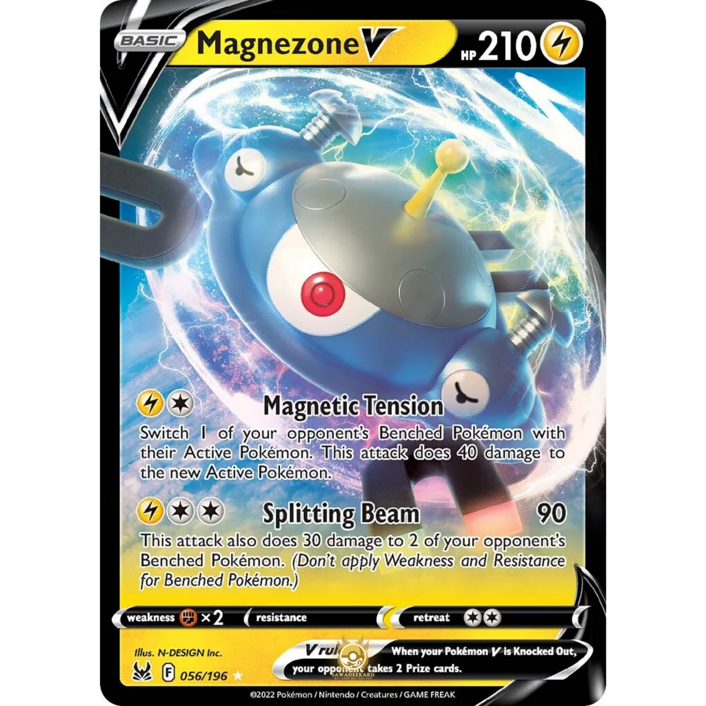 [ENG] SWSH 11 Lost Origin: 056/196 Magnezone V R (Foil)