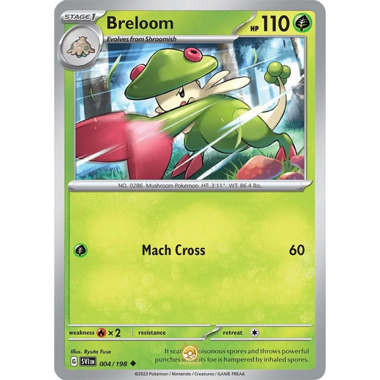 [ENG] SV01 Scarlet Violet Base Set: 004/198 Breloom U (Non-Foil)