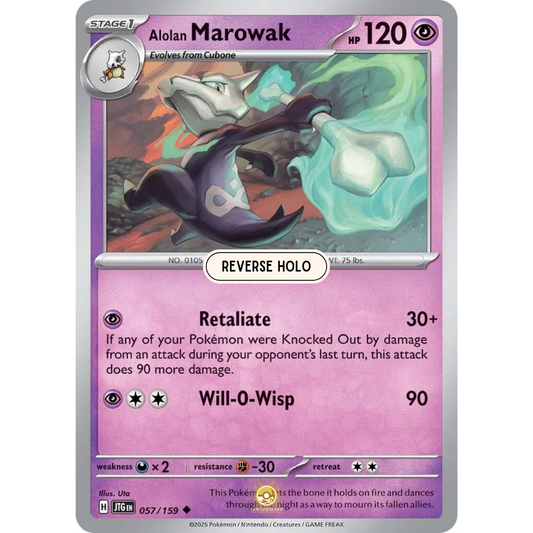 [ENG] Pokemon SV09 Journey Together: 057/159 Alolan Marowak [Psychic] [U - Uncommon] (Reverse Holo)