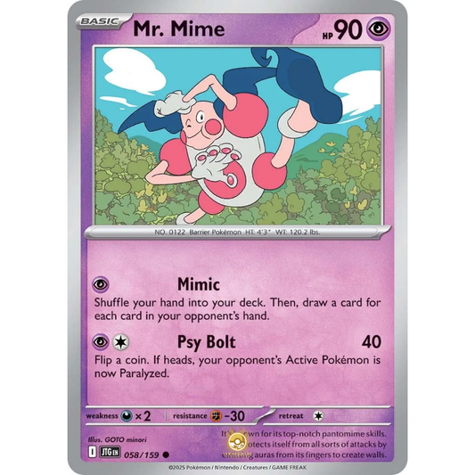 [ENG] Pokemon SV09 Journey Together: 058/159 Mr. Mime [Psychic] [C - Common] (Non-foil)