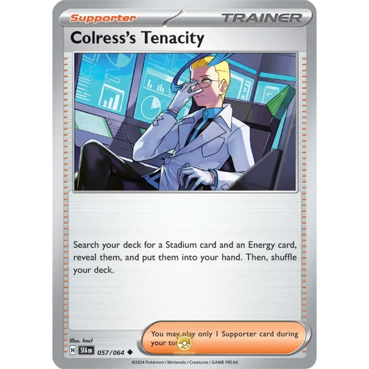[ENG] Pokemon SV6.5 Shrouded Fable: 057/064 Colress's Tenacity [Support] [U - Uncommon] (Non-foil)