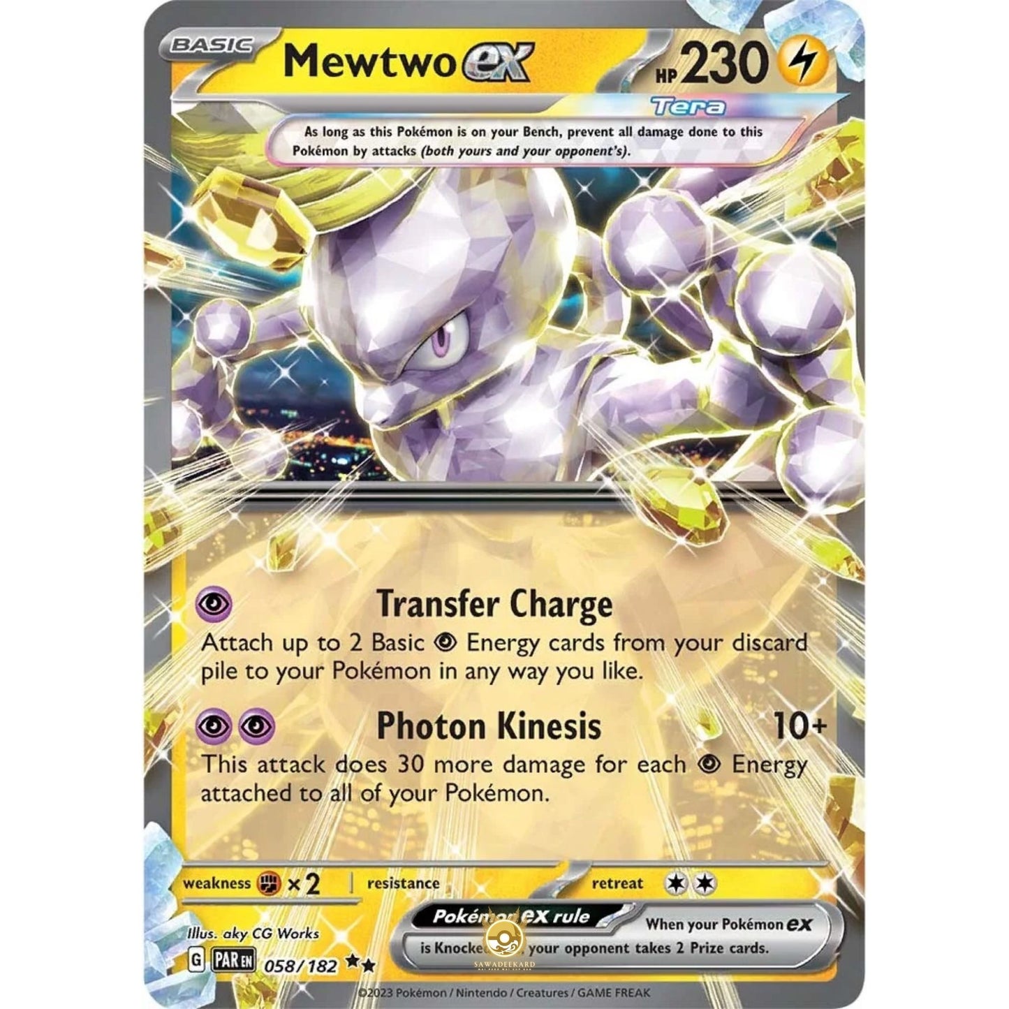 [ENG]	SV04	Paradox Rift:	058/182	Mewtwo ex	RR	(Foil)