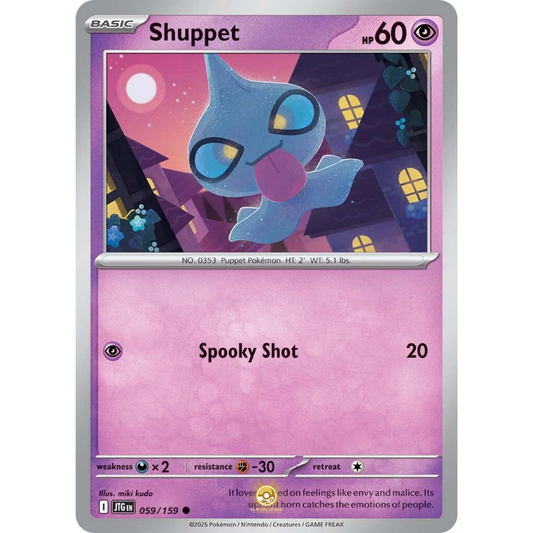 [ENG] Pokemon SV09 Journey Together: 059/159 Shuppet [Psychic] [C - Common] (Non-foil)