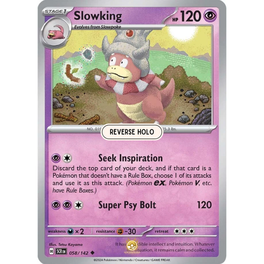 [ENG] Pokemon SV07 Stellar Crown: 058/142 Slowking [Psychic] [U - Uncommon] (Reverse Holo)