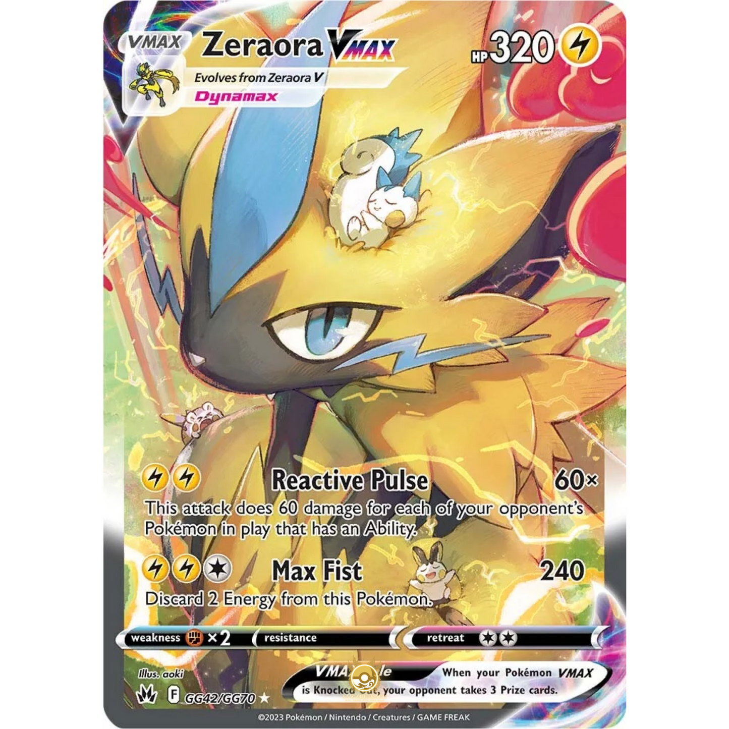 [ENG] SWSH 12.5 Crown Zenith: GG42/GG70 Zeraora VMAX R (Foil)