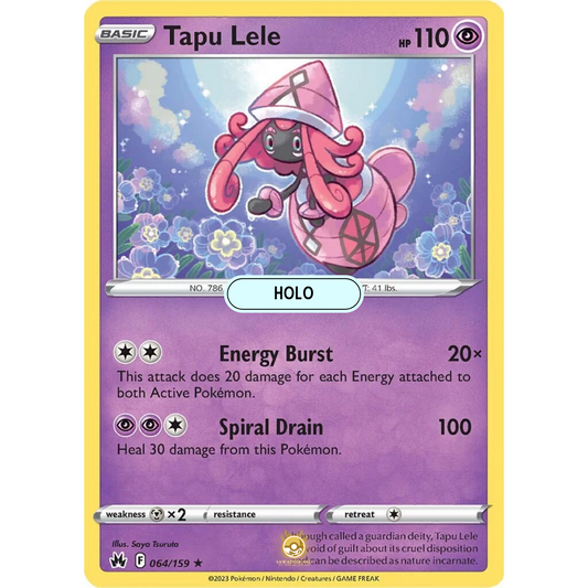 [ENG] SWSH 12.5 Crown Zenith: 064/159 Tapu Lele R (Foil)