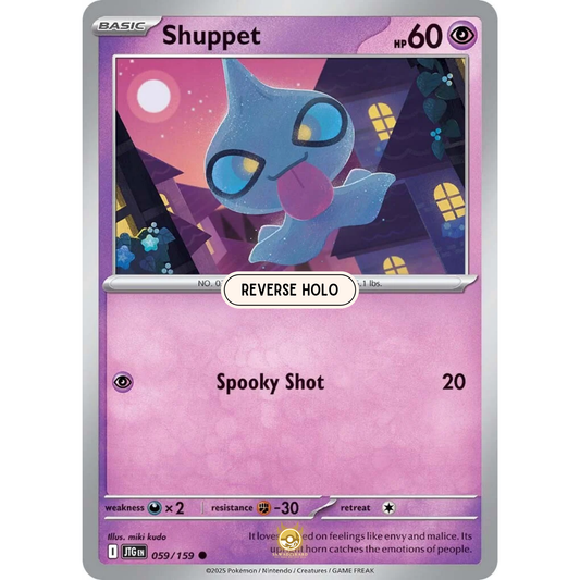 [ENG] Pokemon SV09 Journey Together: 059/159 Shuppet [Psychic] [C - Common] (Reverse Holo)
