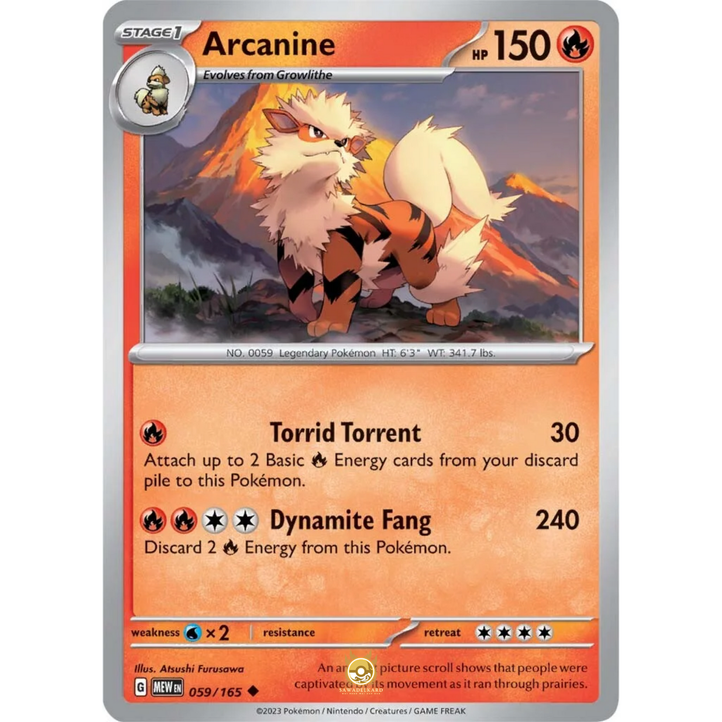 [ENG]	SV3.5	151:	059/165	Arcanine	U	(Non-Foil)