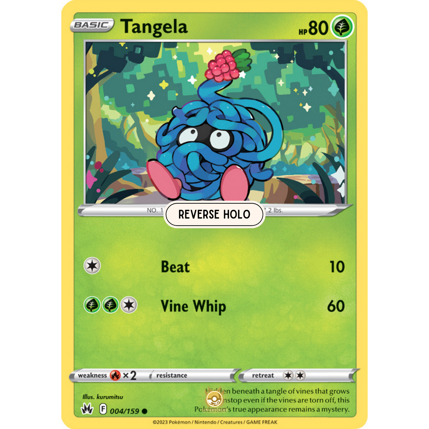 [ENG] SWSH 12.5 Crown Zenith: 004/159 Tangela C (Reverse Holo)