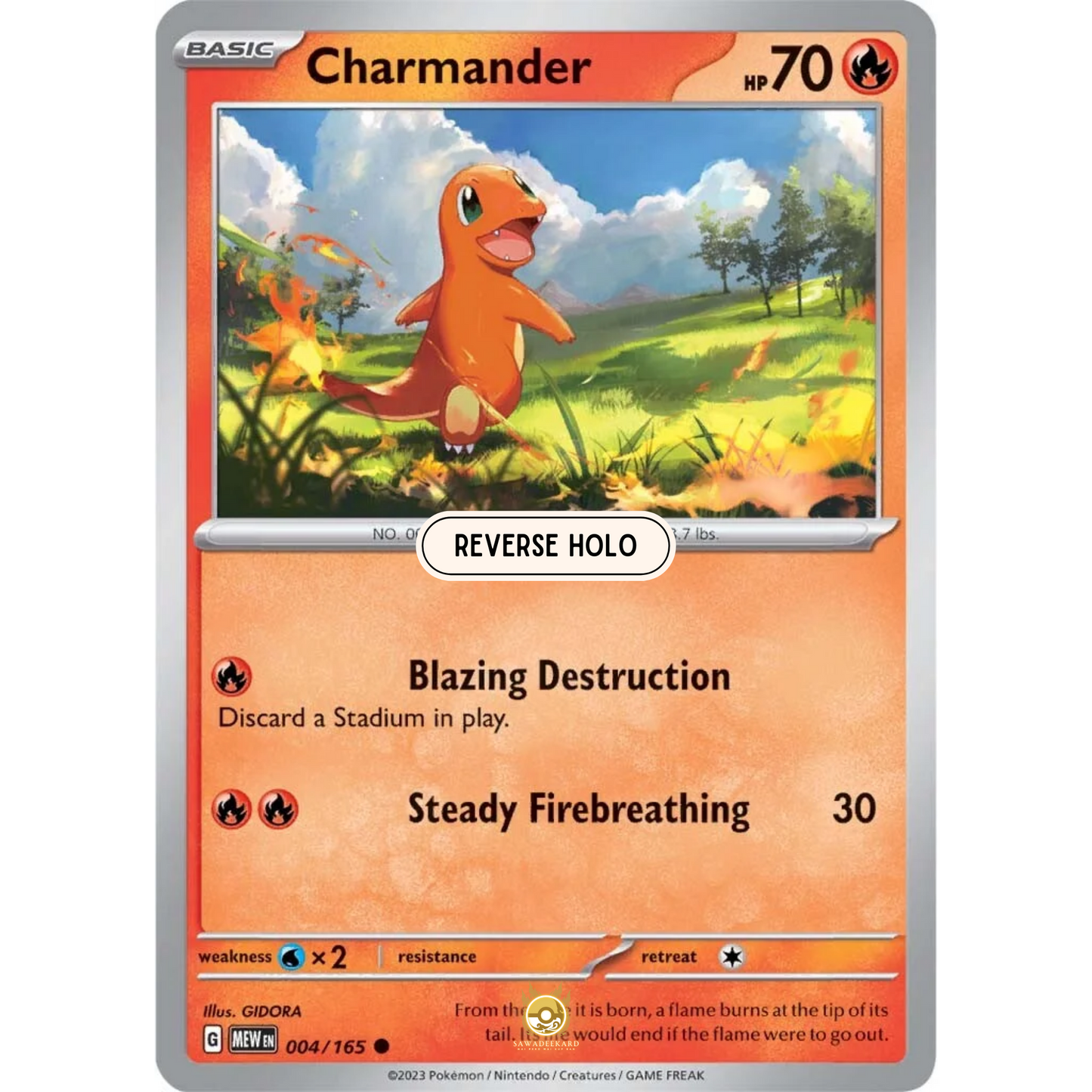 [ENG]	SV3.5	151:	004/165	Charmander	C	(Reverse Holo)