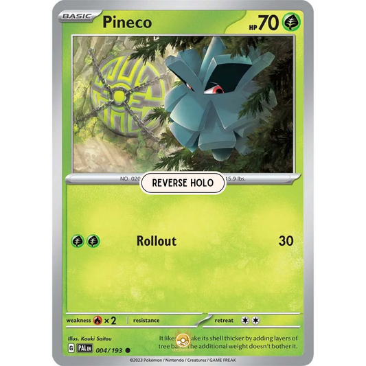 [ENG] SV02 Paldea Evolved: 004/193 Pineco C (Reverse Holo)