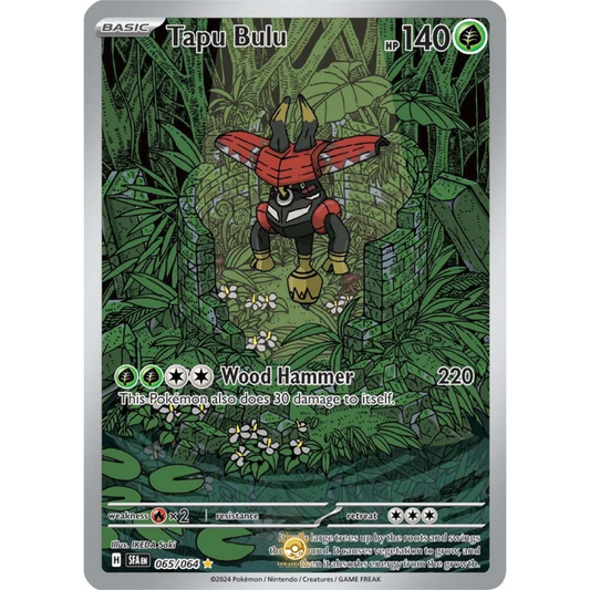 [ENG] Pokemon SV6.5 Shrouded Fable: 065/064 Tapu Bulu [Grass] [IR - Illustration Rare] (Foil)
