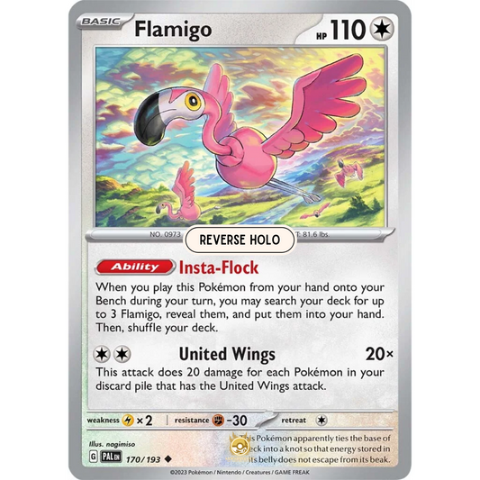 [ENG] SV02 Paldea Evolved: 170/193 Flamingo U (Reverse Holo)