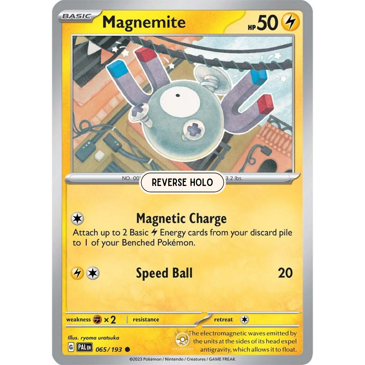 [ENG] SV02 Paldea Evolved: 065/193 Magnemite C (Reverse Holo)