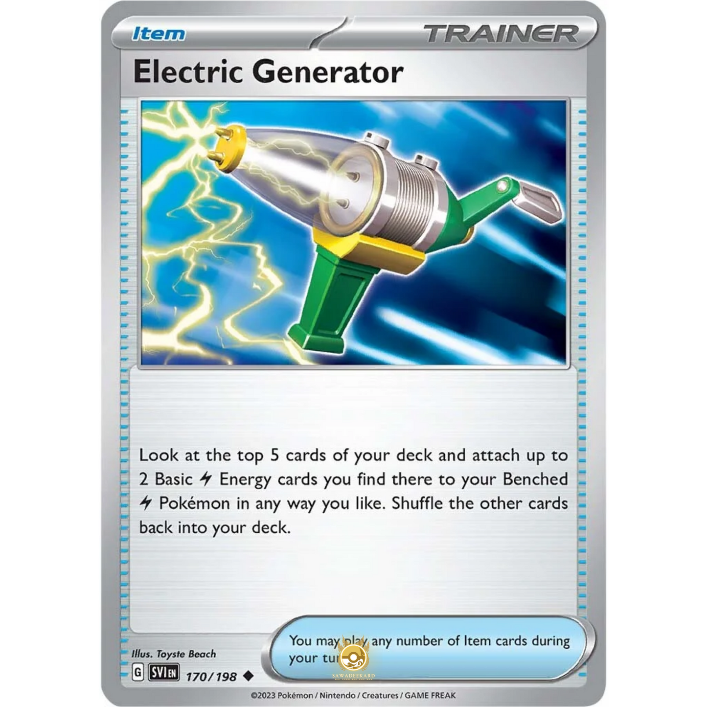 [ENG] SV01 Scarlet Violet Base Set: 170/198 Electric Generator U (Non-Foil)