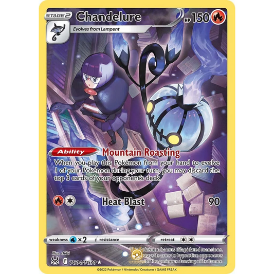 [ENG] SWSH 11 Lost Origin: TG04/TG30 Chandelure R (Foil)