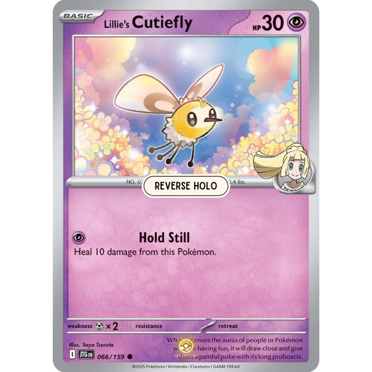 [ENG] Pokemon SV09 Journey Together: 066/159 Lillie's Cutiefly [Psychic] [C - Common] (Reverse Holo)