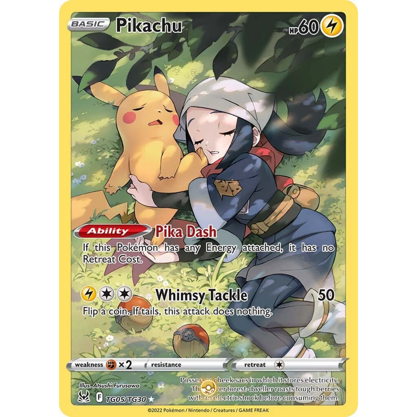 [ENG] SWSH 11 Lost Origin: TG05/TG30 Pikachu R (Foil)