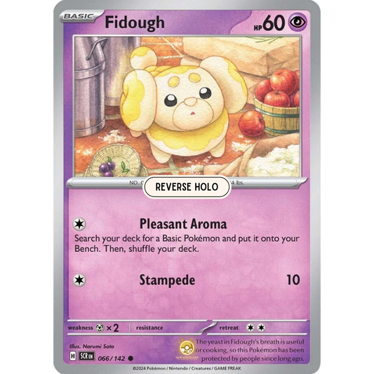 [ENG] Pokemon SV07 Stellar Crown: 066/142 Fidough [Psychic] [C - Common] (Reverse Holo)