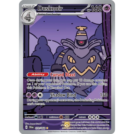 [ENG] Pokemon SV6.5 Shrouded Fable: 070/064 Dusknoir [Psychic] [IR - Illustration Rare] (Foil)