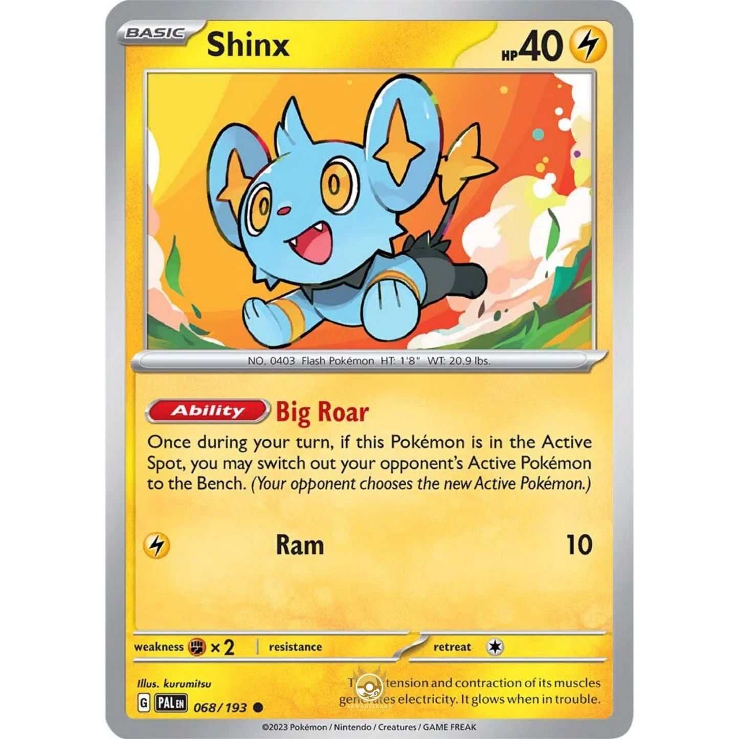 [ENG] SV02 Paldea Evolved: 068/193 Shinx C (Non-Foil)