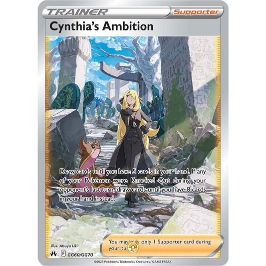 [ENG] SWSH 12.5 Crown Zenith: GG60/GG70 Cynthia’s Ambition UR (Foil)