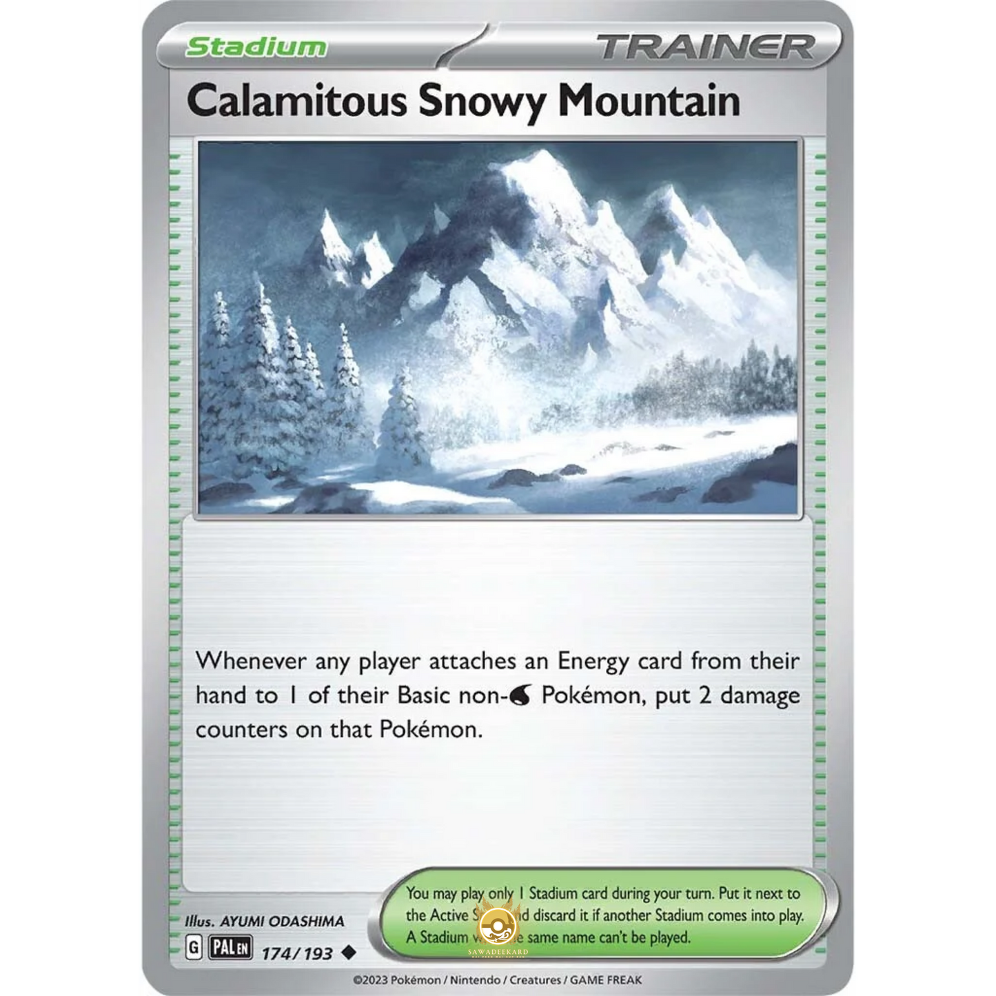 [ENG] SV02 Paldea Evolved: 174/193 Calamitous Snowy Mountain U (Non-Foil)