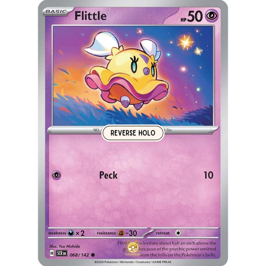 [ENG] Pokemon SV07 Stellar Crown: 068/142 Flittle [Psychic] [C - Common] (Reverse Holo)