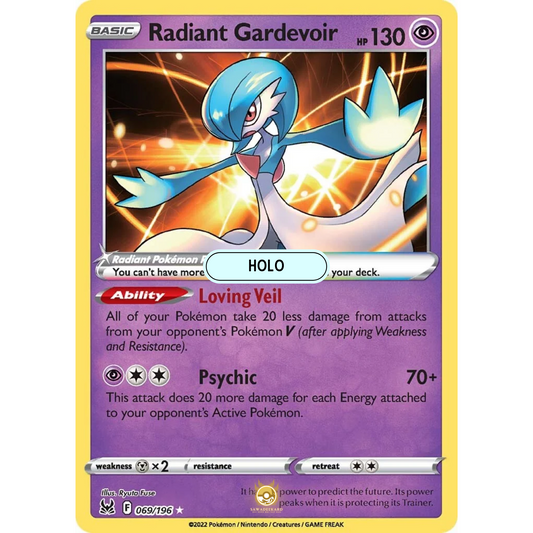 [ENG] SWSH 11 Lost Origin: 069/196 Radiant Gardevoir R (Foil)