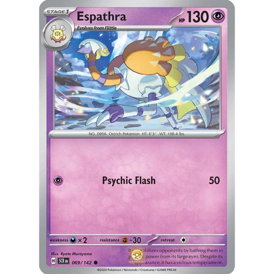 [ENG] Pokemon SV07 Stellar Crown: 069/142 Espathra [Psychic] [C - Common] (Non-foil)