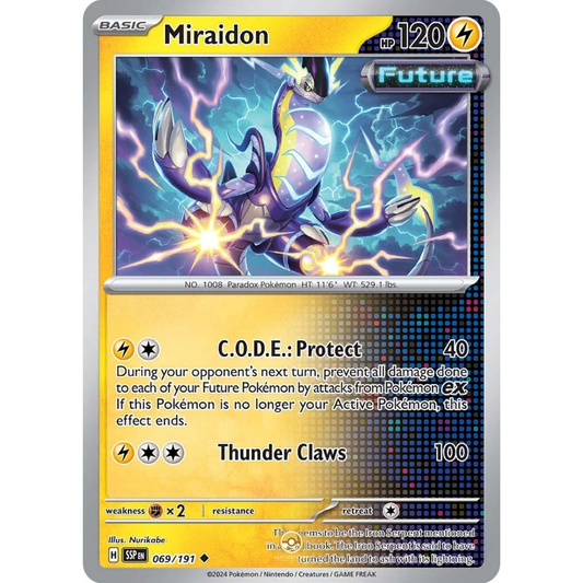 [ENG] Pokemon SV08 Surging Sparks: 069/191 Miraidon [Lightning] [U - Uncommon] (Non-foil)