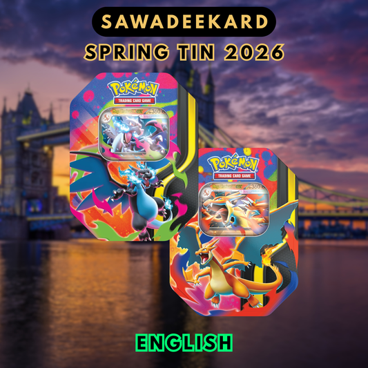 [ENG]		2026	Mega Charizard Spring 	Tins	Pokemon TCG	(4	Packs)