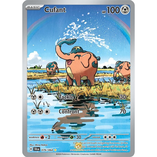 [ENG] Pokemon SV6.5 Shrouded Fable: 076/064 Cufant [Metal] [IR - Illustration Rare] (Foil)