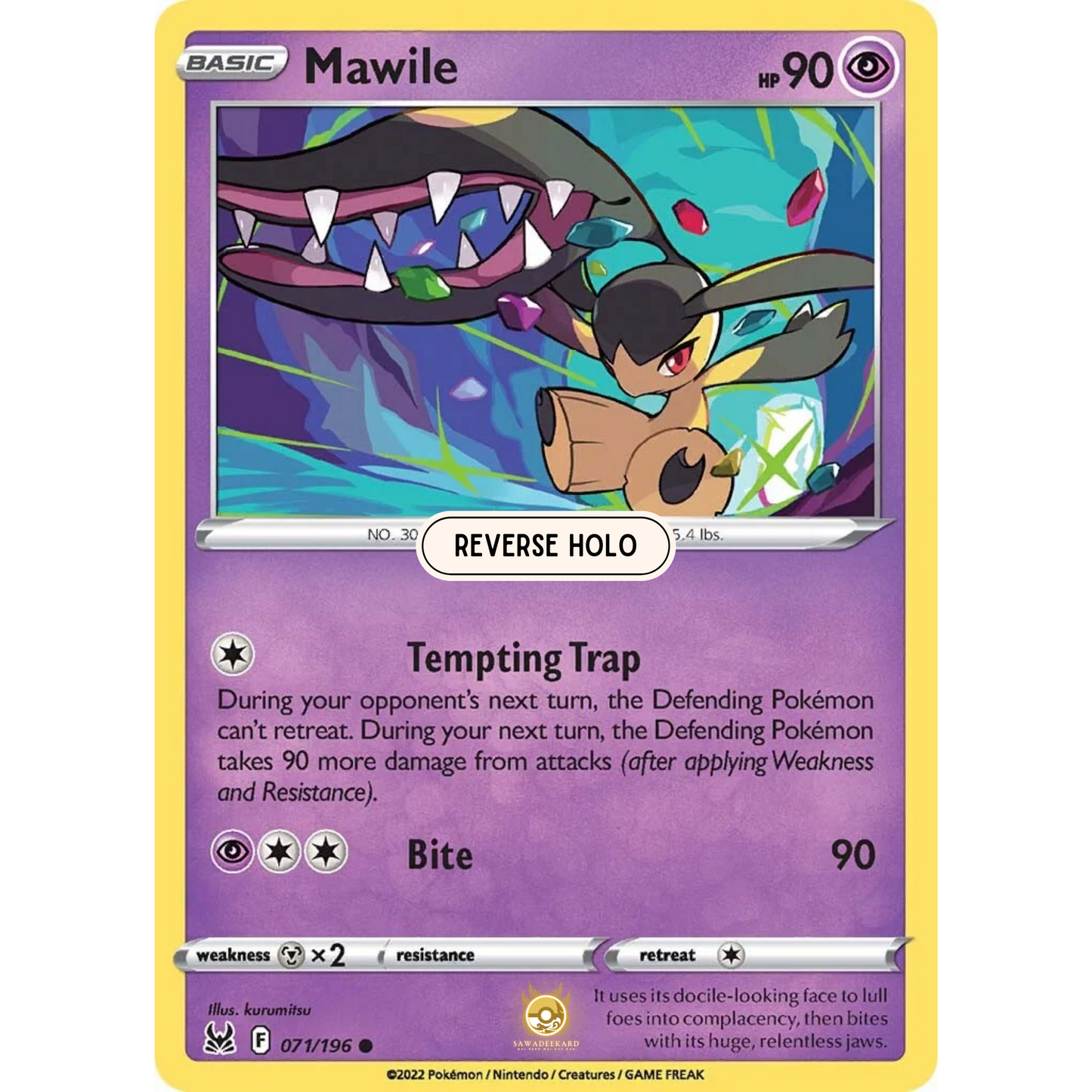 [ENG] SWSH 11 Lost Origin: 071/196 Mawile C (Reverse Holo)