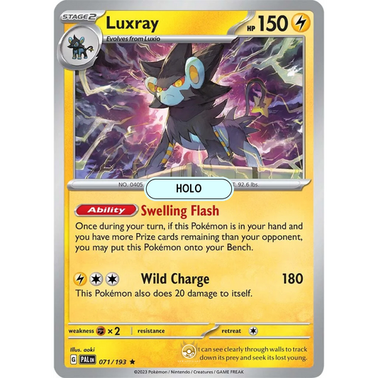 [ENG] SV02 Paldea Evolved: 071/193 Luxray R (Foil)