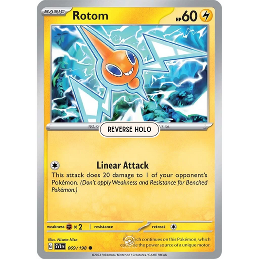 [ENG] SV01 Scarlet Violet Base Set: 069/198 Rotom C (Reverse Holo)