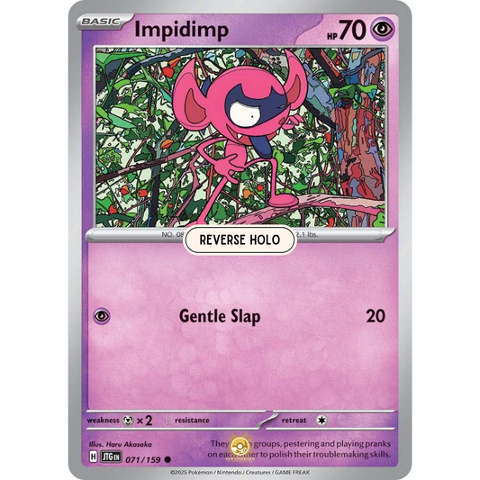 [ENG] Pokemon SV09 Journey Together: 071/159 Impidimp [Psychic] [C - Common] (Reverse Holo)
